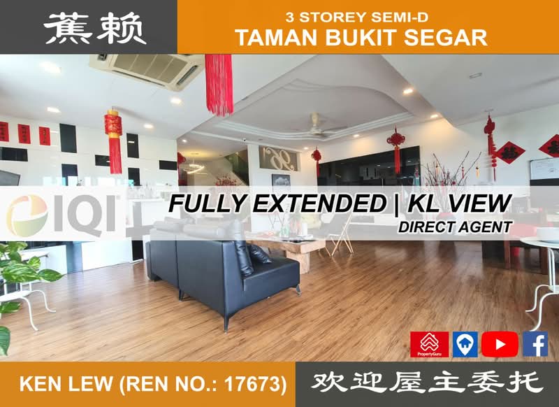 Rumah Berkembar untuk Dijual di Taman Bukit Segar (Cheras) - Ken Lew - Living Room - PropertyGuru.com.my