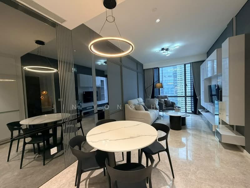 Kediaman Servis untuk Disewa di SO Sofitel Kuala Lumpur Residences - Jin Yong Heng - Living Room - PropertyGuru.com.my