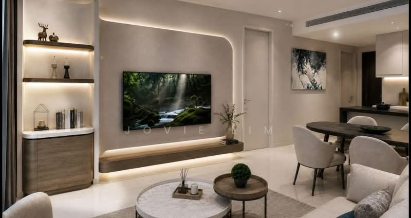 Kediaman Servis untuk Disewa di Pavilion Damansara Heights - Jovie Lim - Living Room - PropertyGuru.com.my
