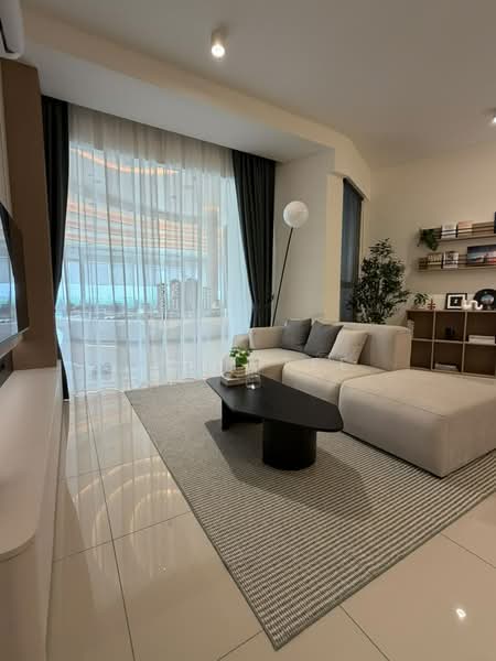 Service Residence for Sale at Vista Tiara (MBW Bay) - Lynn Tee - Living Room - PropertyGuru.com.my