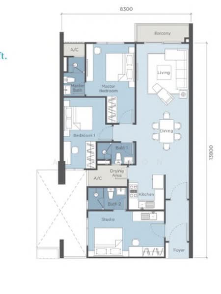 Service Residence for Rent at Renna Residence @ The NorthBank - Alice Kon - PropertyGuru.com.my