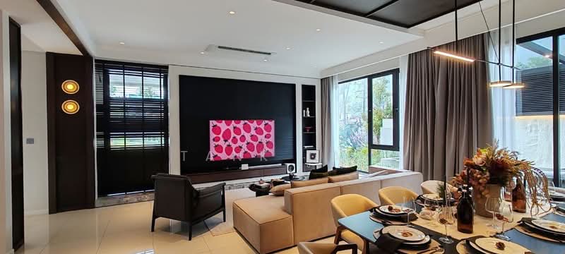 Rumah Berkembar untuk Dijual di Bandar Gamuda Cove (Dengkil) - Tank Tan - Living Room - PropertyGuru.com.my