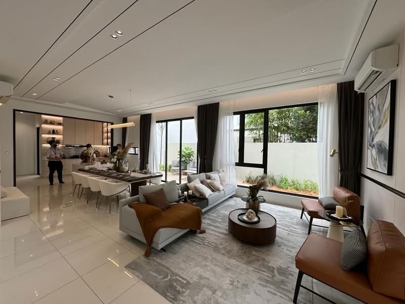 Rumah Berkembar untuk Dijual di Bandar Gamuda Cove (Dengkil) - Tank Tan - Living Room - PropertyGuru.com.my