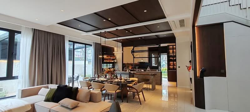 Rumah Berkembar untuk Dijual di Bandar Gamuda Cove (Dengkil) - Tank Tan - Living Room - PropertyGuru.com.my