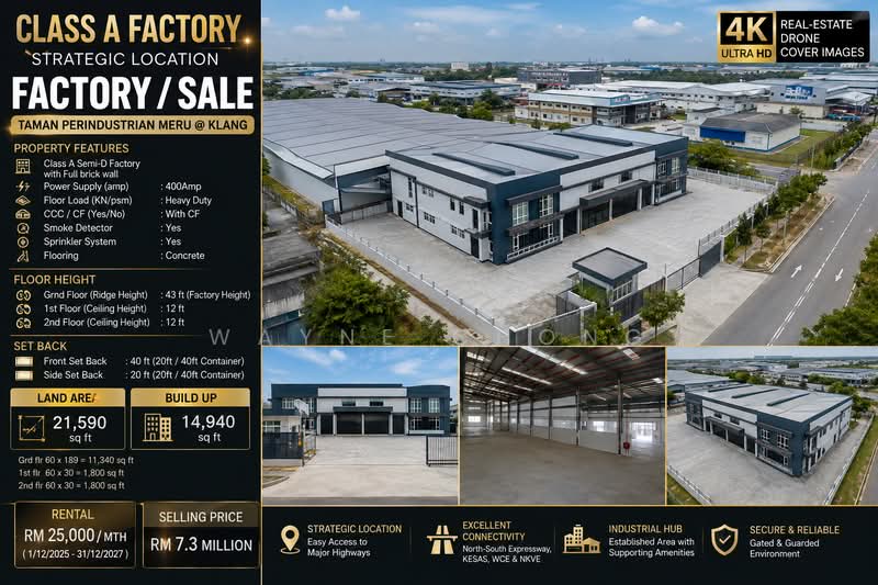 Kilang Berkembar untuk Dijual di Meru (Klang) - Wayne Chong - Exterior - PropertyGuru.com.my