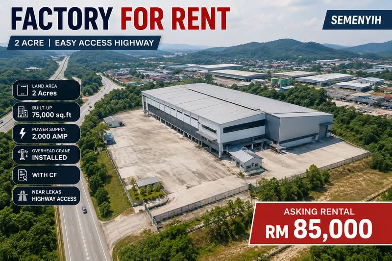 Semi-D Factory for Rent in Taman Perindustrian Air Hitam (Klang) - Wayne Chong - Exterior - PropertyGuru.com.my