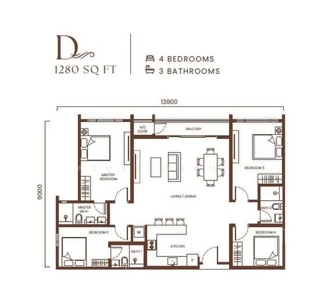 Apartment for Sale at Andabreeze Residences - Azura Ghani - PropertyGuru.com.my
