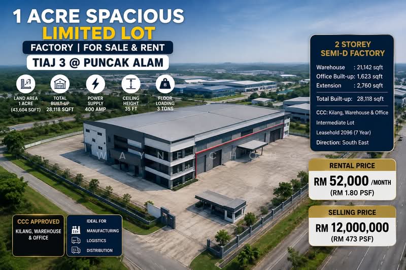 Tanah Perindustrian untuk Dijual di Kampung Jawa (Klang) - Wayne Chong - Exterior - PropertyGuru.com.my