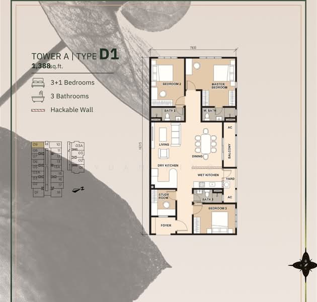 Service Residence for Sale at Pinnacle Bukit Gambier - Yuan Ping - PropertyGuru.com.my
