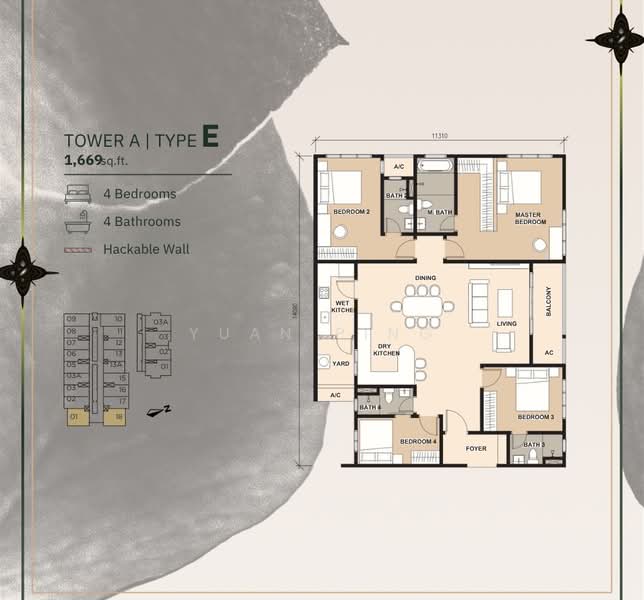 Service Residence for Sale at Pinnacle Bukit Gambier - Yuan Ping - PropertyGuru.com.my