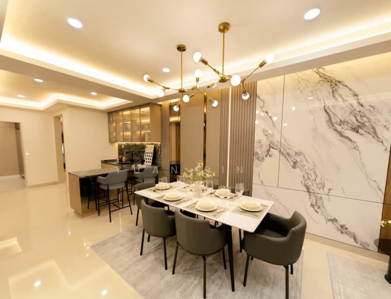 Service Residence for Sale at Pinnacle Bukit Gambier - Yuan Ping - Dining Room - PropertyGuru.com.my
