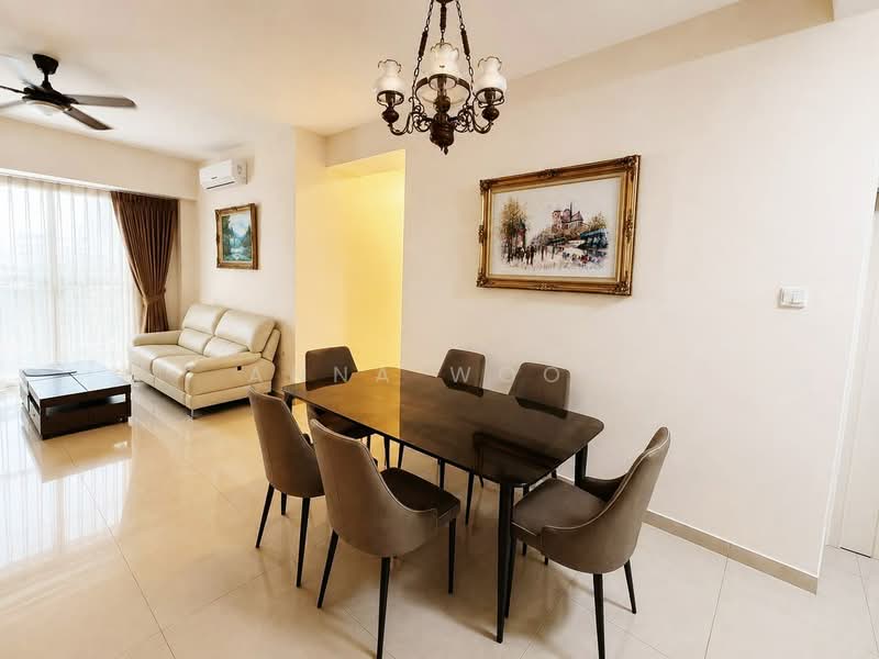 Kondominium untuk Disewa di Fairway Suites - Anna Woon - Living Room - PropertyGuru.com.my