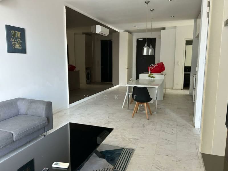Service Residence for Rent at The Face Suites (Platinum Suites) - Vickie Foong - Living Room - PropertyGuru.com.my