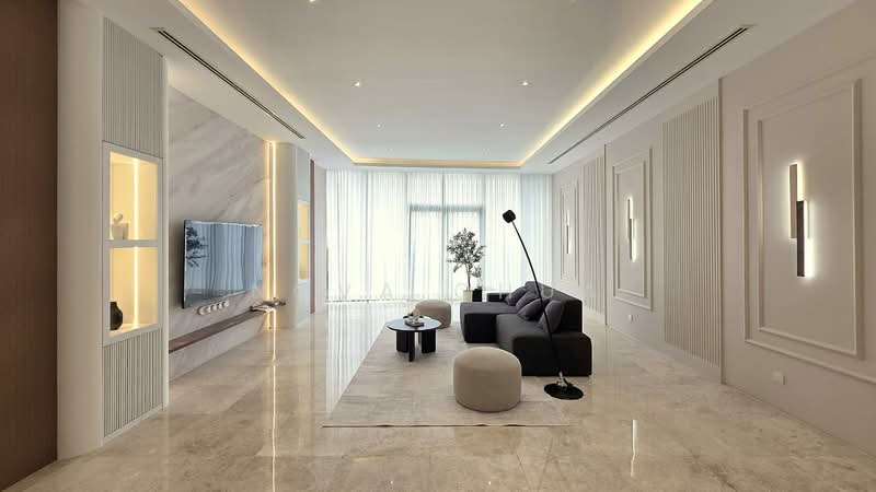 Kediaman Servis untuk Dijual di K Residence @ KLCC - Nova Chua - Living Room - PropertyGuru.com.my