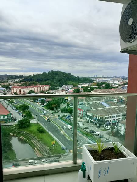 Service Residence for Sale at Amerin Residence - Philip Koh - Balcony - PropertyGuru.com.my