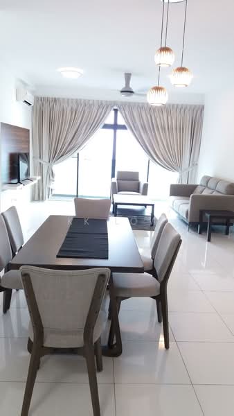 Service Residence for Rent at Sky Loft Premium Suites - KK Low - Living Room - PropertyGuru.com.my