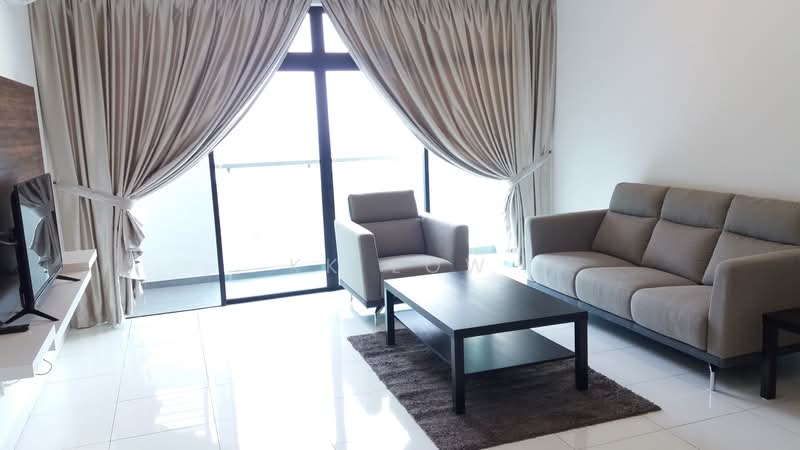 Service Residence for Rent at Sky Loft Premium Suites - KK Low - Living Room - PropertyGuru.com.my