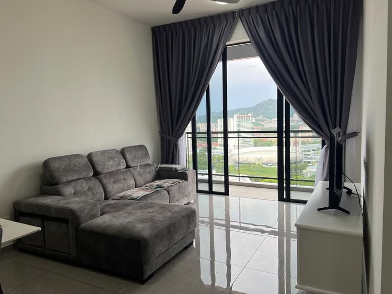 Kondominium untuk Disewa di Muze @ PICC - Elvis Lim - Living Room - PropertyGuru.com.my