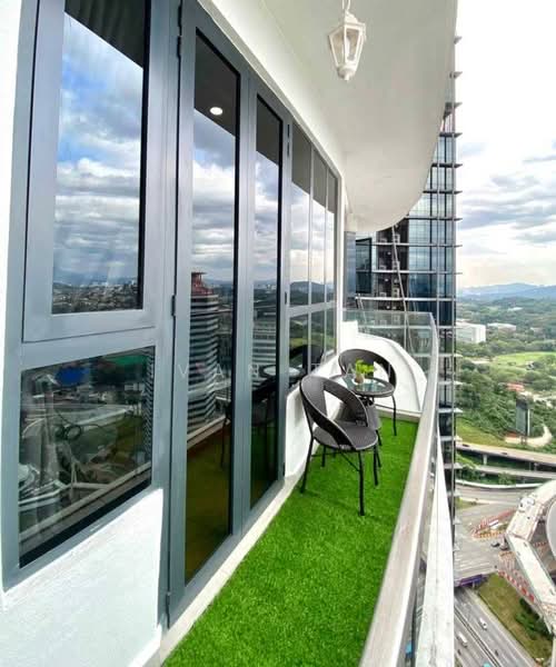 Service Residence for Sale at KL Gateway Premium Residences - Ivan Tan - Balcony - PropertyGuru.com.my
