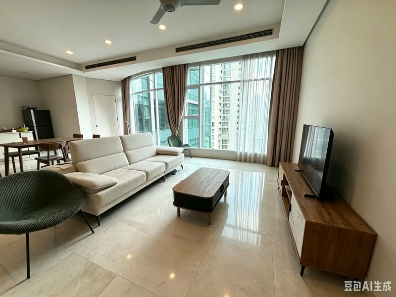 Service Residence for Rent at Quadro Residences - Sam Ho - Living Room - PropertyGuru.com.my