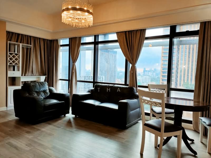 Servis Apartment untuk Dijual di Berjaya Times Square - Samantha Sun - Living Room - PropertyGuru.com.my