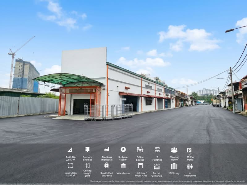 Terrace Factory for Sale in Bandar Sri Damansara (Selangor) - KS Chen - Exterior - PropertyGuru.com.my