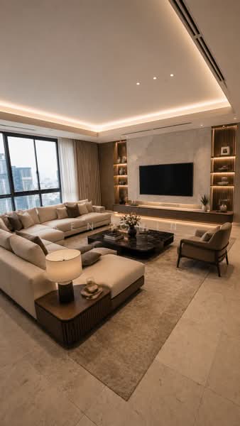 Condominium for Sale at Capella Embassy (D'Rapport Residences) - Ken Chin - Living Room - PropertyGuru.com.my