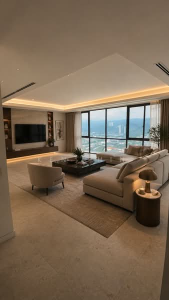 Condominium for Sale at Capella Embassy (D'Rapport Residences) - Ken Chin - Living Room - PropertyGuru.com.my