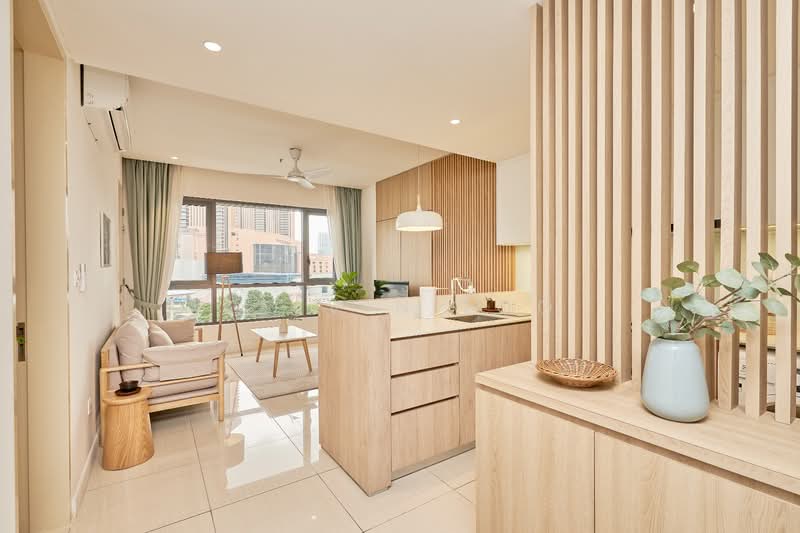 Servis Apartment untuk Disewa di Mitsui Serviced Suites - Kelvin Loo - Living Room - PropertyGuru.com.my