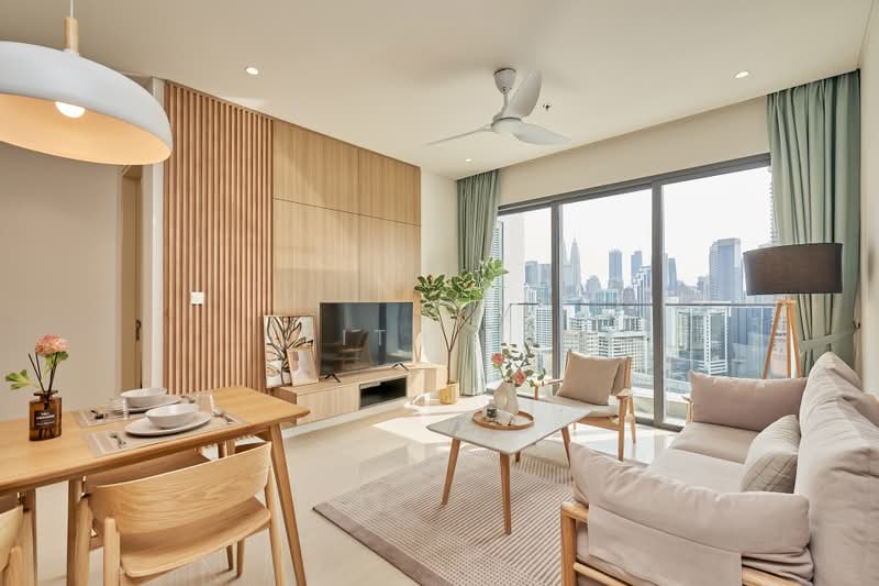 Servis Apartment untuk Disewa di Mitsui Serviced Suites - Keith Foo - Living Room - PropertyGuru.com.my