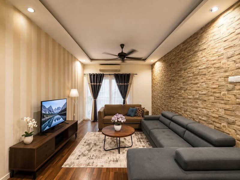 Kediaman Servis untuk Dijual di Vista Alam Serviced Apartment - Mahafiz . - Living Room - PropertyGuru.com.my