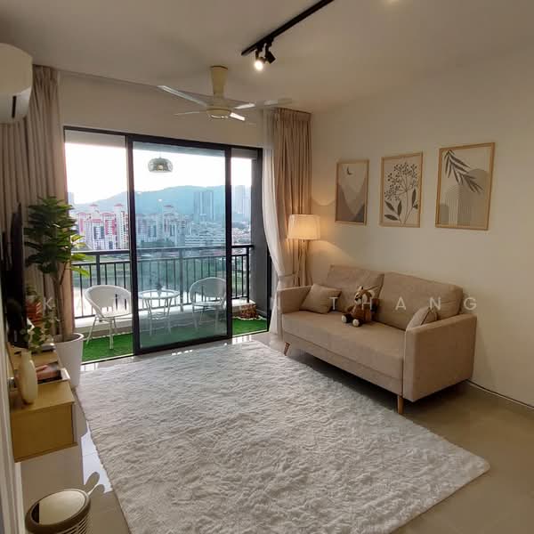 Servis Apartment untuk Disewa di Baron Residence @ Lake City - Kathreen Thang - Living Room - PropertyGuru.com.my