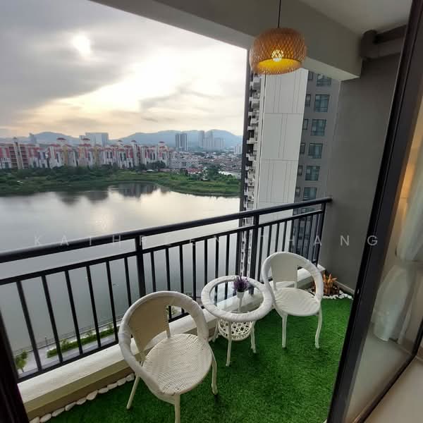 Servis Apartment untuk Disewa di Baron Residence @ Lake City - Kathreen Thang - Balcony - PropertyGuru.com.my