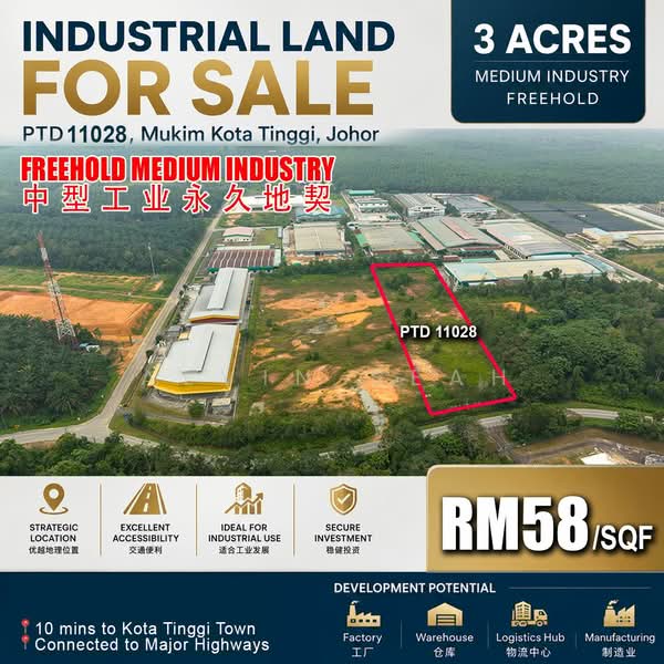 Tanah Perindustrian untuk Dijual di Kawasan Perindustrian Lukut (Kota Tinggi) - Alvin Seah - Exterior - PropertyGuru.com.my