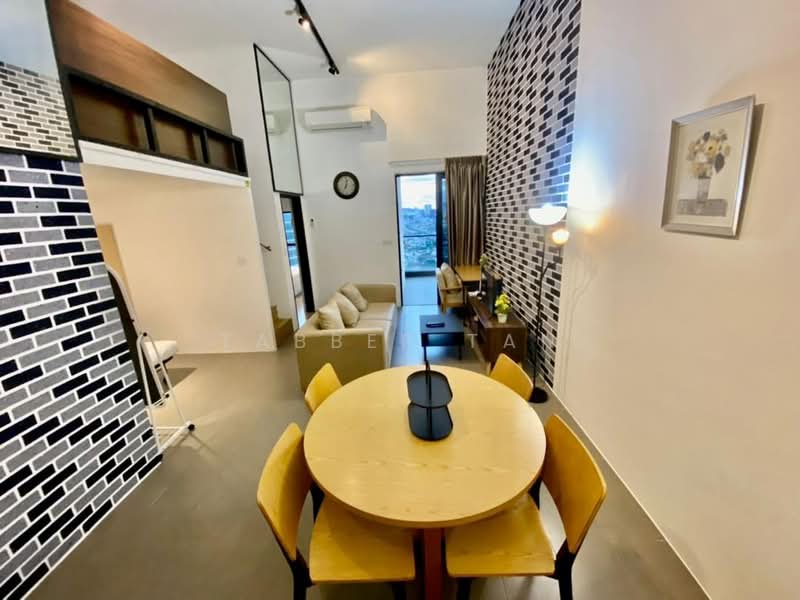 Service Residence for Rent at Establishment Bangsar (Menara Teguh Bangsar) - Tabber Tan - Living Room - PropertyGuru.com.my