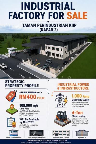 Factory for Sale in Taman Kapar Permai (Kapar) - Hata Teo - Exterior - PropertyGuru.com.my