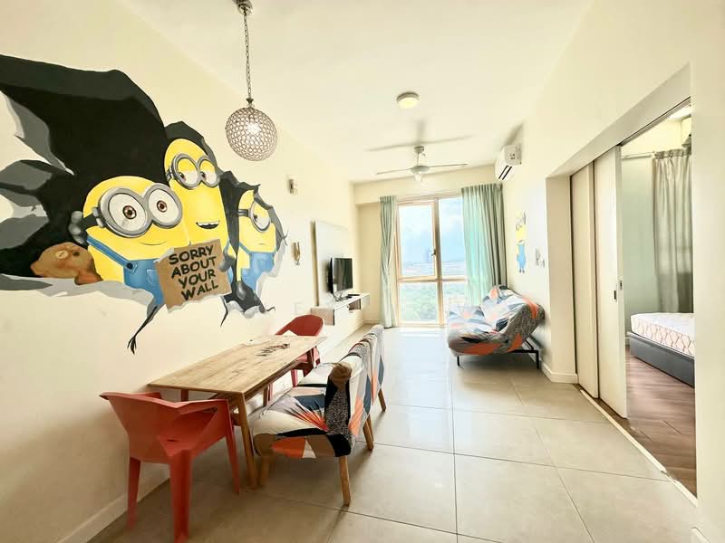Service Residence for Rent at Afiniti Residences - Alex How - Living Room - PropertyGuru.com.my