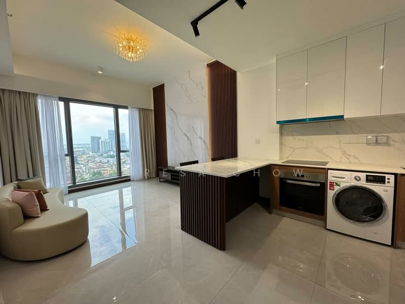Service Residence for Sale at Core Residence @ TRX - Theresa Chow - Living Room - PropertyGuru.com.my