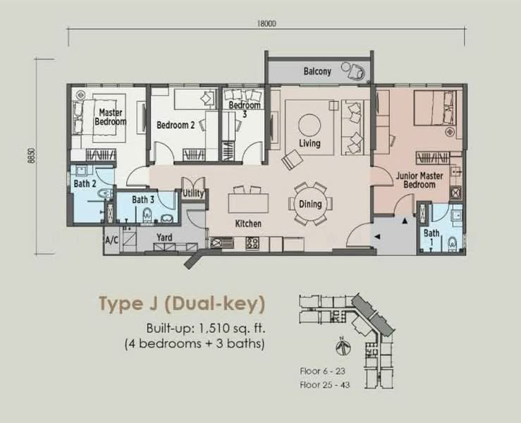 Servis Apartment untuk Dijual di East Parc @ Manjalara - Tricia Peck Kwan Lim - PropertyGuru.com.my