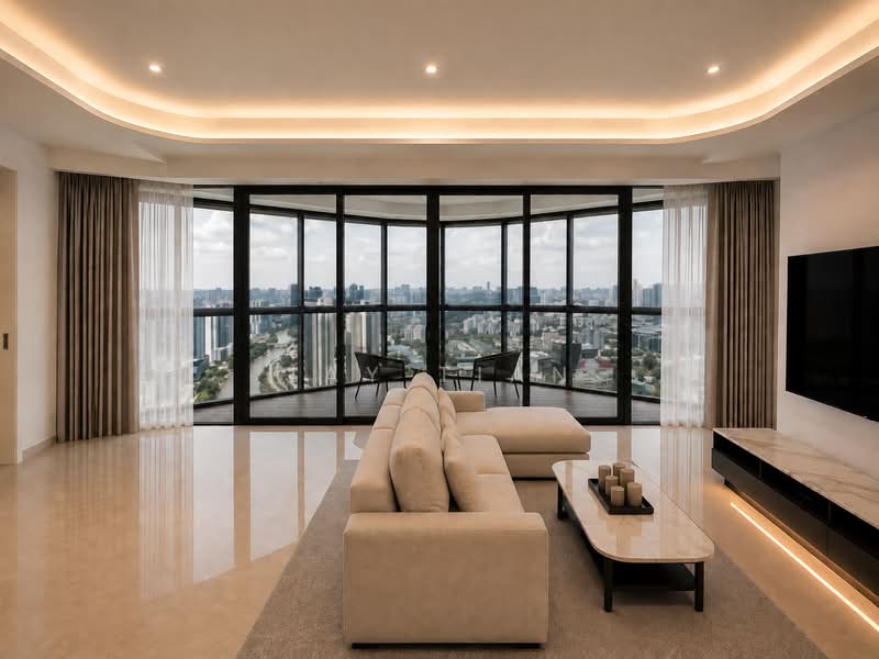 Kediaman Servis untuk Dijual di Southpoint Residences - Jay Tian - Living Room - PropertyGuru.com.my