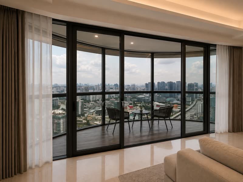 Kediaman Servis untuk Dijual di Southpoint Residences - Jay Tian - Super Huge Balcony - PropertyGuru.com.my