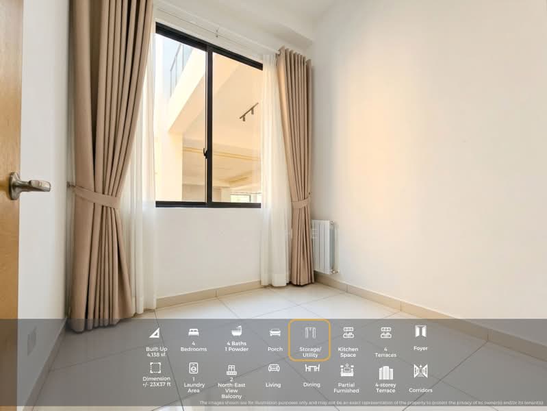 3.5-storey Terraced House for Sale in Damansara Perdana (Selangor) - KS Chen - Balcony - PropertyGuru.com.my