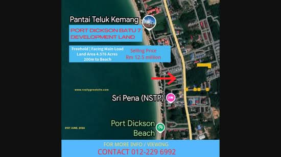 Residential Land for Sale in Port Dickson (Negeri Sembilan) - Jack Lai - PropertyGuru.com.my