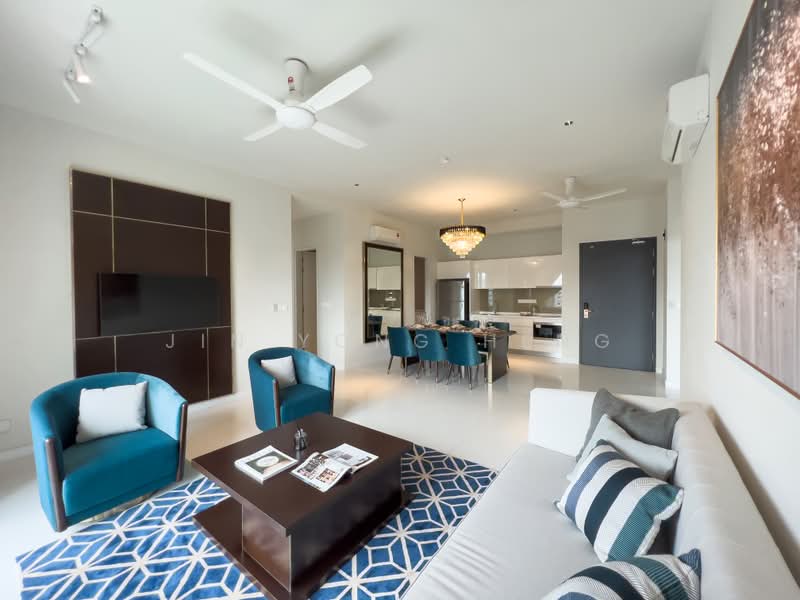 Kediaman Servis untuk Disewa di Oxford Residences @ Pavilion Embassy - Jin Yong Heng - Living Room - PropertyGuru.com.my