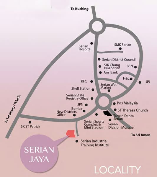 Semi-Detached House for Sale in Serian (Sarawak) - Cynthia Lim - PropertyGuru.com.my