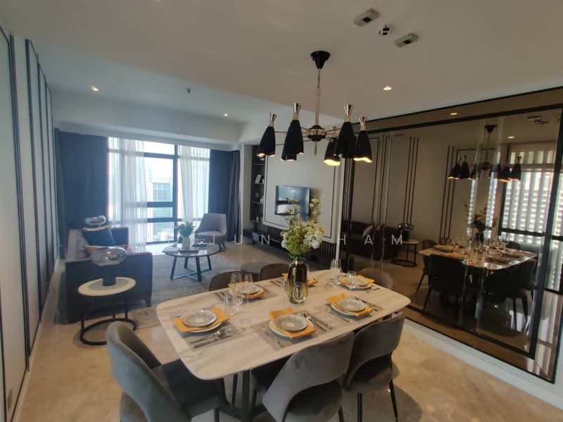 Service Residence for Rent at Anggun Residences - Yi Jun Cham - Living Room - PropertyGuru.com.my