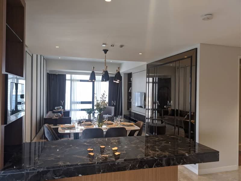 Service Residence for Rent at Anggun Residences - Yi Jun Cham - Living Room - PropertyGuru.com.my
