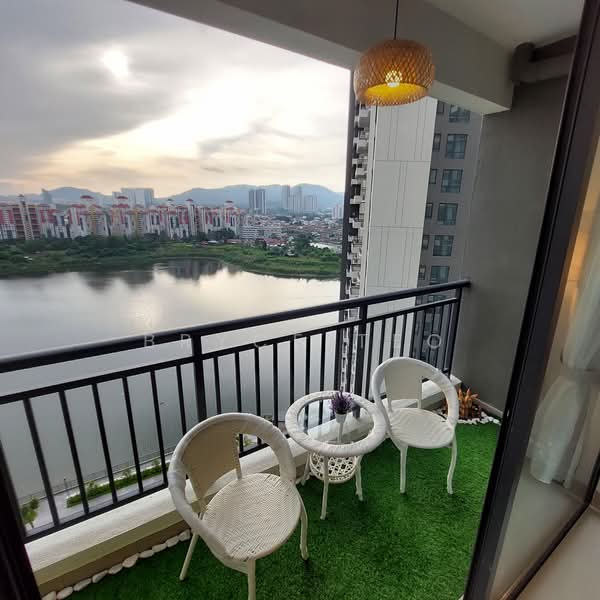 Kediaman Servis untuk Disewa di Baron Residence @ Lake City - Bryce Teo - Balcony - PropertyGuru.com.my
