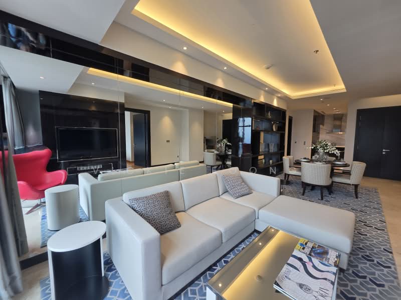 Servis Apartment untuk Dijual di The Ritz-Carlton Residences - Vickie Foong - Living Room - PropertyGuru.com.my