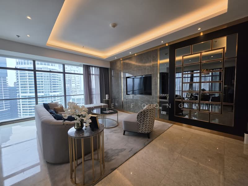 Kediaman Servis untuk Dijual di The Ritz-Carlton Residences - Vickie Foong - Living Room - PropertyGuru.com.my